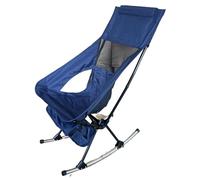 ERVDKXCOI Silla Plegable portátil para Exteriores, Silla Mecedora Plegable portátil for Exteriores, con Estructura de Acero y tapizada en Tela Oxford, 37 x 55 x 89 cm, Multicolor.(Navy)