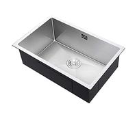 ErWaad Fregaderos Fregadero De Cocina Fregadero De Acero Inoxidable Fregadero Simple Verduras De Lavado Multifuncional Lavabo De Verduras Fregaderos De Lavabo (Color : Silver, Size : 60 * 40CM)