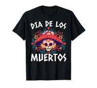 Erwachsen Herr Dame Chica Amable Día de los Muertos Mexiko Tod Camiseta