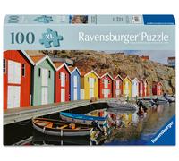 Erwachsenenpuzzle 100 XL-Teile - Bunte Häuser in Schweden: Feel Well & Puzzle