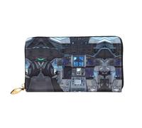Erwqavc Cabin of The Future - Cartera larga con estampado para mujeres y hombres, cartera plegable de cuero, monedero de viaje, bolsillo para monedas