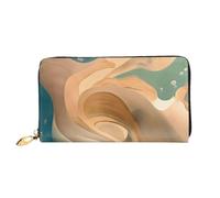 Erwqavc Dunhuang - Cartera larga con estampado misterioso para mujeres y hombres, cartera plegable de cuero, monedero de viaje, bolsillo para monedas