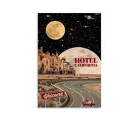 ERYAWIEH Póster de Eagles Hotel California para pared, lienzo estético, póster de arte moderno para sala de estar, 30 x 45 cm, estilo sin marco