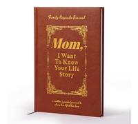 ERYEE Mom, I Want to Know Your Life Story Book, A Mothers Guided Journal Meaningful Mothers Journal for Mom Great Gift for Anniversary,Hardback, Wrapped,Ribbon Bookmark. (mamá)