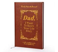 ERYEE Papá, I Want to Know Your Life Story Book, A Fathers Guided Journal Meaningful Fathers Journal for Dad Great Gift for Anniversary,Hardback, Wrapped,Ribbon Bookmark. (Dad)
