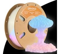 ERYONE Filament PLA Glow in The Dark 1.75 mm +/-0.03mm for 3D Printers and 3D Pens 1kg (2.2lbs)/ Spool, Glow Multicolor, Rainbow