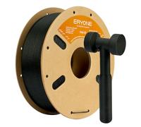 ERYONE Filamento de fibra de vidrio de 1.75mm +/- 0.03mm para impresión 3D, compatible con la mayoría de impresoras FDM, nailon PA6 GF negro, 1 kg (2.2 lb)/carrete