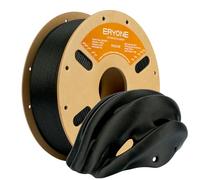 ERYONE Filamento de fibra de vidrio de 1.75mm +/- 0.03mm para impresión 3D, compatible con la mayoría de impresoras FDM, nailon PA12 GF negro, 1 kg (2.2 lb)/carrete