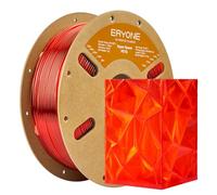 ERYONE Filamento PETG de alta velocidad de 1.75mm +/- 0.03mm, filamento PETG rápido, filamento para impresión 3D, 30-600 mm/s, 1 kg (2.2 lb)/carrete, rojo transparente