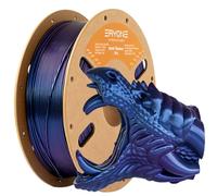 ERYONE Filamento PLA brillante para impresora 3D, 1.75mm ± 0.03mm, 1 kg (2,2 lb)/carrete, color titanio azul púrpura quemado