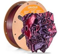 ERYONE Filamento PLA de seda de dos colores de alta velocidad 1.75mm +/- 0.03mm, filamento PLA rápido, filamento para impresión 3D, 30-500 mm/s, 1 kg (2.2 lb)/carrete, negro y rojo