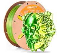 ERYONE Filamento PLA de seda de dos colores de alta velocidad 1.75mm +/- 0.03mm, filamento PLA rápido, filamento para impresión 3D, 30-500 mm/s, 1 kg (2.2 lb)/carrete, verde y amarillo