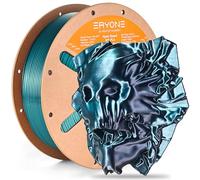 ERYONE Filamento PLA de seda de dos colores de alta velocidad 1.75mm +/- 0.03mm, filamento PLA rápido, filamento para impresión 3D, 30-500 mm/s, 1 kg (2.2 lb)/carrete, verde esmeralda y negro