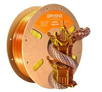 ERYONE Filamento PLA Seda Tricolor, Filamento de Impresora 3D Dicromático de 1,75 mm, +/- 0,03 mm, Seda Oro Plata y Cobre