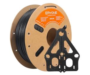 ERYONE Glass Fiber PETG Filament 1.75mm, PETG GF Filament For 3D Printer, 1KG, +/-0.03mm, Black