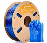 ERYONE High Speed Filament TPU 1.75mm +/- 0.03mm,3D Printing Filament,Rapid TPU 95A Filament 30-300mm/s,Hyper Speed TPU Fit Most FDM Printers,1kg(2.2LBS)/Spool,Transparent Blue