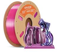 ERYONE HS Silk Quadruple Color Filament PLA 3D Printer 1.75mm +/- 0.03mm, Hyper Speed Coextrusion Filament PLA Shiny Filament 1kg, Cold Fire Night(Deep Purple & Magenta & Pink & Sky Blue)