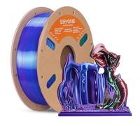 ERYONE HS Silk Quadruple Color Filament PLA 3D Printer 1.75mm +/- 0.03mm, Hyper Speed Coextrusion Filament PLA Shiny Filament 1kg, Evil Pool(Purple & Red & Green & Blue)