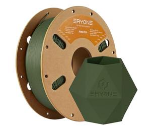 ERYONE Matte PLA Filament 1.75mm, PLA Matte Filament for 3D Printer, +/-0.03mm, 1KG/Spool, Matte Oliver Green