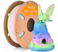 ERYONE Matte PLA Filament 1.75mm, PLA Matte Filament For 3D Printer, Matte Multicoloured PLA,+/-0.03mm,1kg/Spool,Matte Rainbow Watercolor