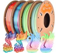 ERYONE PLA Filament 1.75mm,3D Drucker filament bundle,Multi Color Pack 3D Printer Filament PLA +/-0.03mm, 4x250g /Pack,Matte Macaron/Matte Watercolor/Silk Vibrant/Silk Waterfall