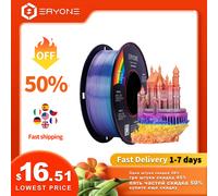 Eryone Rainbow PLA 1 KG/rollo Multicolor 1,75mm ± 0,03mm Perfect Spooled Metal Seda Pagoon clásico Steampunk Mini Rainbow Metal silk