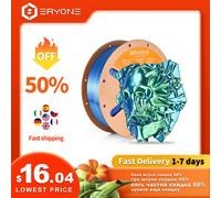 ERYONE High Speed Filament Silk Dual Color 1.75mm +/- 0.03mm, 3D Printing PLA Pro Filament Fit Most FDM Printer, 1kg / Spool,Blue & Green