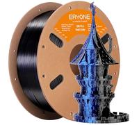 ERYONE Silk Dual Color PLA Filament 1.75mm, Co-Extrusion PLA Silk Filament for 3D Printer, Bicolor Silk Two-Tone PLA, +/-0.03mm, 1KG Spool,Midnight Blue & Black