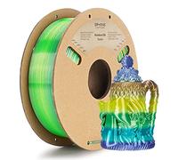 ERYONE Silk Rainbow PLA Filament 1.75mm,Ultra Silk PLA Filament for 3D Printer, Fast Color Change Rainbow PLA, +/- 0.03 mm, 1KG/Spool, Forest Rainbow