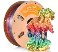 ERYONE Silk Rainbow PLA Filament 1.75mm,Ultra Silk PLA Filament for 3D Printer, Fast Color Change Rainbow PLA, +/- 0.03 mm, 1KG/Spool, Palette Rainbow