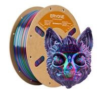 ERYONE Silk Rainbow Twist PLA Filament, Fast Color Change for 3D Printer, Ultra Silk PLA Rainbow 1.75mm +/-0.03mm, 1KG/Spool, Red Blue Green