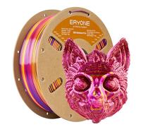 ERYONE Silk Rainbow Twist PLA Filament, Fast Color Change for 3D Printer, Ultra Silk PLA Rainbow 1.75mm +/- 0,03 mm, 1KG/Spool, Red Gold Purple