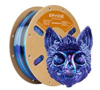 ERYONE Silk Rainbow Twist PLA Filament, Fast Color Change for 3D Printer, Ultra Silk PLA Rainbow 1.75mm +/- 0,03 mm, 1KG/Spool, Black Blue Purple