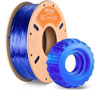 ERYONE TPU Filament 1.75mm, 3D Printer Filament TPU 0.5kg 1 Spool, +/-0.05mm,95A,Azul Transparente