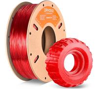 ERYONE TPU Filament 1.75mm, 3D Printer Filament TPU 0.5kg 1 Spool, +/-0.05mm,95A,Rojo Transparente