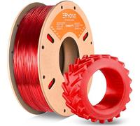 ERYONE TPU Filament 1.75mm, 3D Printer Filament TPU 1kg 1 Spool, +/-0.05mm,95A,Rojo Transparente