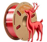 ERYONE Ultra Silk PLA Filament, PLA Silk Glossy Finish filament For 3D Printer, 1.75mm +/-0.03mm, 1KG/Spool, Ultra Silk Red