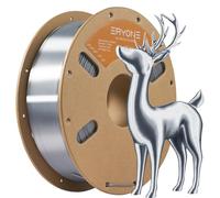 ERYONE Ultra Silk PLA Filament, PLA Silk Glossy Finish filament For 3D Printer, 1.75mm,+/-0.03mm, 1KG/Spool, Ultra Silk Sliver