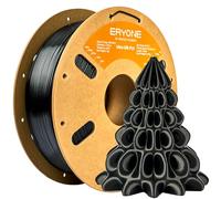 ERYONE Ultra Silk PLA Filament, PLA Silk Glossy Finish filament For 3D Printer, 1.75mm,+/-0.03mm, 1KG/Spool, Ultra Silk Black