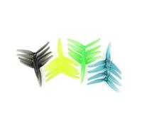 ERYTRJF 6Pairs F5 5140 5 pulgadas 3 Blade Tri-Blade Hélices de 5 mm Orificio de montaje FPV Racing Drone Parte (6 pares F5 amarillo)