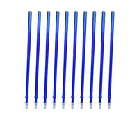 ERYUE 10 piezas de tinta azul recarga de tinta de gel borrable para bolígrafos de punta fina 0,5 mm recargas de bolígrafo de gel de repuesto para bolígrafos borrables suministros de papelería de escri