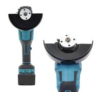 ERYUE 211 de 125 Mm Motor sin Cepillo de ángulo Eléctrico, Máquina de Corte Multifuncional con 2 Baterías de Litio para Pulir Baldosas, Hechas de (Enchufe de la UE)