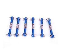 ERYUE 6 Piezas Servo Ajustable Enlaces Tie Rod Set Aleación de Aluminio 47-57mm RC Tie Rod Accesorios para HSP ZD Racing Hpi 1/12 y 1/10 Drift Buggy Mejorar el Rendimiento del Control (Oscuro)