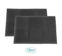 Eryue Acoustic Foam 30 * 30 * 5cm Sound de Densidad Absorcotton Aislamiento de Algodón Pirámide Firéngalo Firéngalo Ambiental 12 Torres 12 Piezas