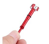 ERYUE Air Fuel Mixture Screw, CNC Aluminum Screw with O-Ring Design, Fit for FCR FCRMX Carburetor Red 2.2 * 0.5in, Numerically Calibrated, Proof Washes, Springs Included Manual, (Rojo)