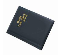 ERYUE Álbum de Carpetas de Almacenamiento Monedas World, 120 Bolsillos, 10 Páginas, Libro Recolección Dinero Pequeño y Fácil Transportar para Fichas Tapas, Rojo (Verde)