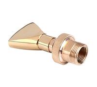 ERYUE Aspersor de Boquilla de Fuente Latón, Boquilla Ajustable en Forma Abanico para Jardín Estanque, 1 Fuente G1/2 y 3/4 con Construcción Latón, para un