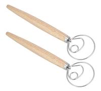 ERYUE Batidora Mezcladora de Masa de Acero Inoxidable, Mezcla Eficiente Masa para Panaderías Caseras, Accesorio Cocina 2 uds.