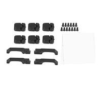 ERYUE Bisagras y Manijas de Puerta de Plástico Premium para -4 1:10 RC Crawler, Mejoran la Autenticidad del Automóvil RC, Negro, 4 G