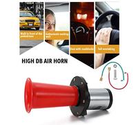 ERYUE Bocina de Coche Antigua Vintage de 110 DB para Modelo Estilo Antiguo - Sonido Clásico Oogah para Coche Camión Barco - ABS + Aluminio (plata) (Plata)